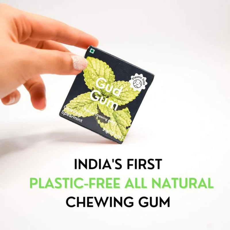 Charcoal Mint Gud Gum - Plastic Free Chewing Gums
