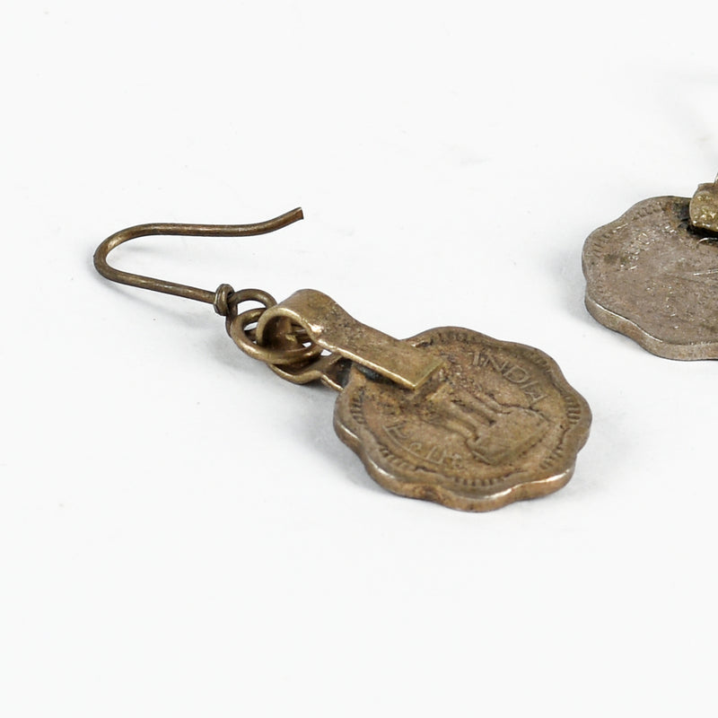 Two Paisa Coin Earring