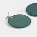 Emerald Green Ceramic Stud Earring