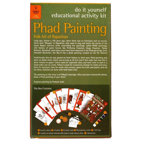 DIY Coloring Kit ~ Phad Painting of Rajasthan DIY Kits Potli