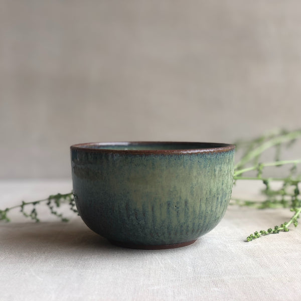 Ceramic Green Handcrafted Nashta Bowl