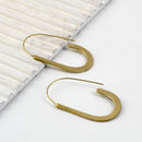 Handcrafted Brass U Shape Earring