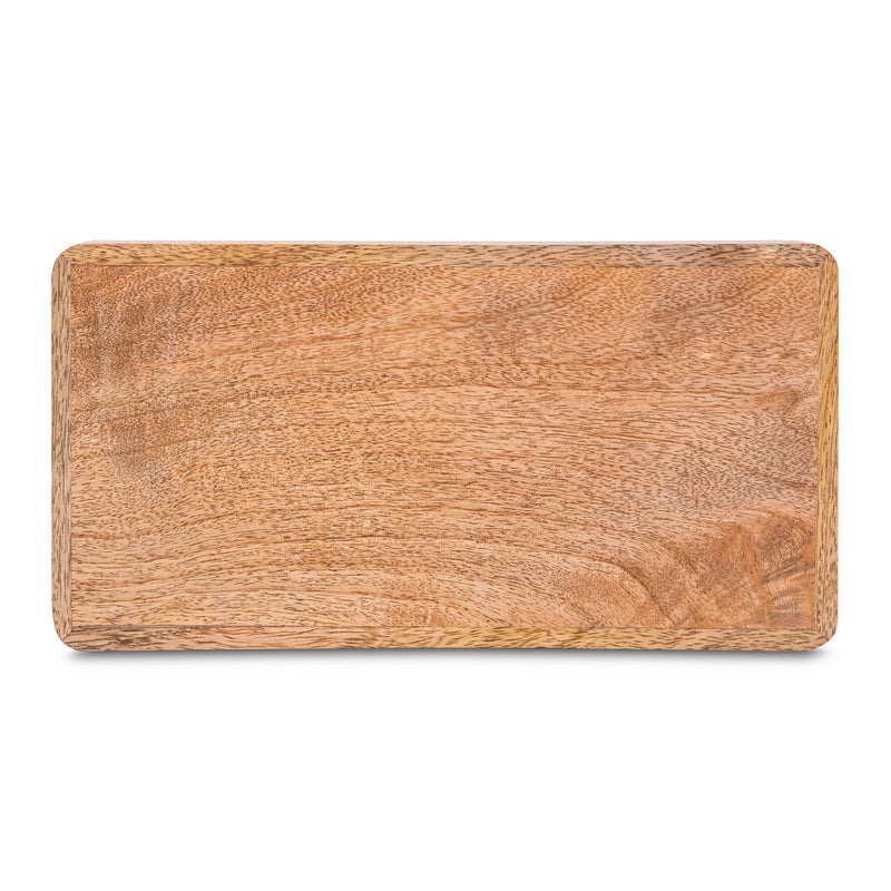 Wooden Tray With Elephant Print Design