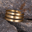 Handcrafted Brass Three Layered Handcuff