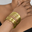 Handcrafted Brass Bangle Design Handcuff