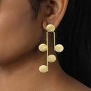 Handcrafted Brass Long Earring