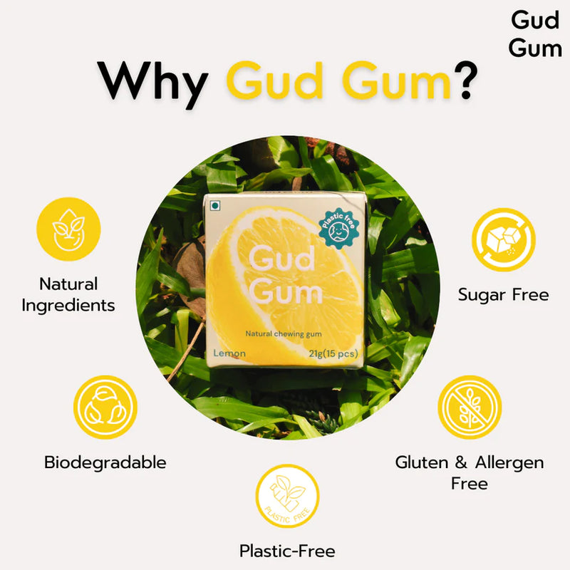 Lemon Gum - Plastic Free Chewing Gums