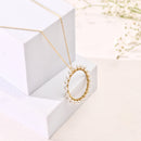 Handcrafted Brass Round Pearl Necklace