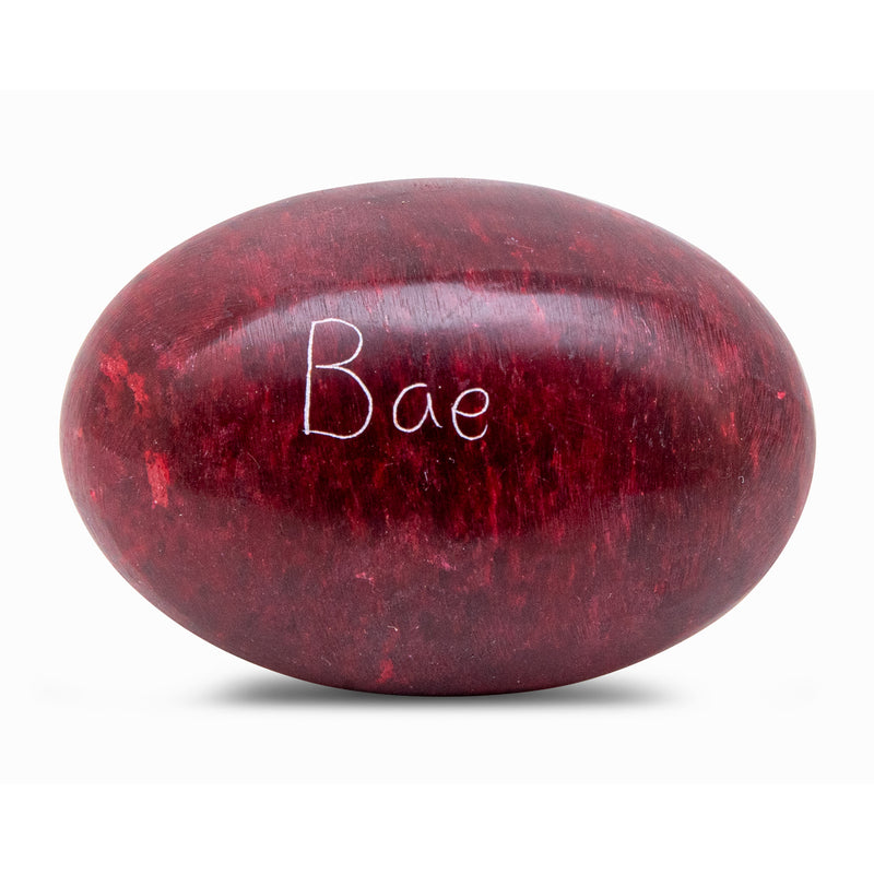 Stone Engraved Pebble Paper Weight- Bae