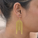 Handcrafted Brass Long Earring