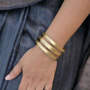 Handcrafted Brass Three Layered Handcuff