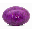Stone Engraved Pebble Paper Weight- Live