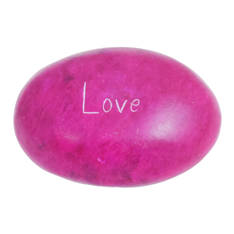Stone Engraved Pebble Paper Weight- Love