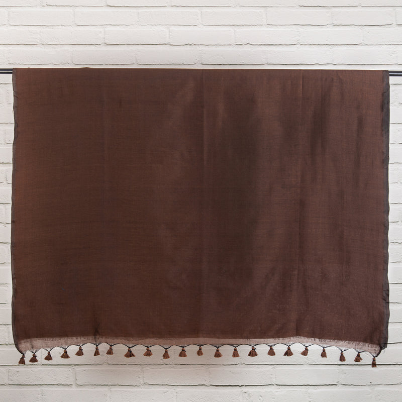 Brown Soft Cotton Sari