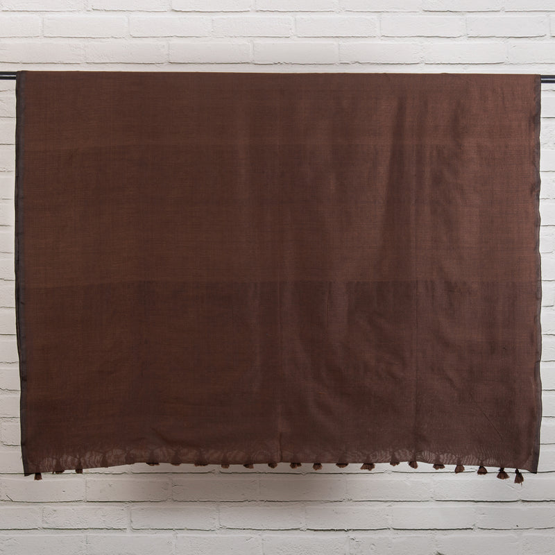 Brown Soft Cotton Sari