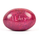Stone Engraved Pebble Paper Weight- I Like You