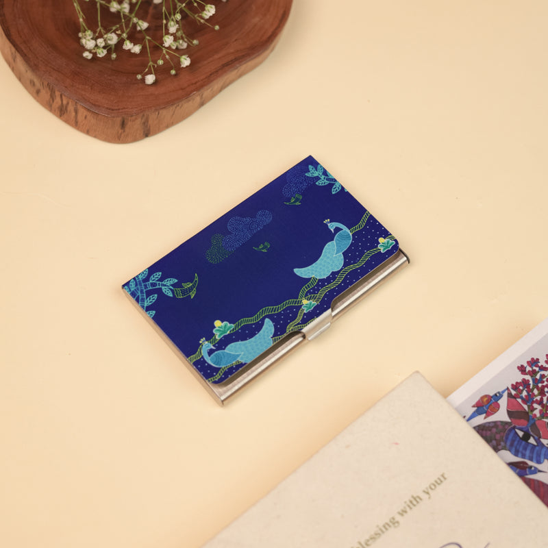 Gond Peacock Visiting Card Holder