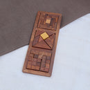Brain Teaser Set- 3 in 1 Wooden Jigsaw Puzzle
