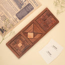 Brain Teaser Set- 3 in 1 Wooden Jigsaw Puzzle