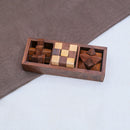 Wooden 3-in-1 Puzzle Box