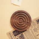 Wooden Labyrinth Board Game/ Goli Game Medium Size