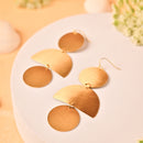 3-Step Brass Textured Earring