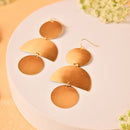 3-Step Brass Textured Earring