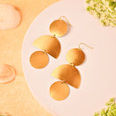 3-Step Brass Textured Earring