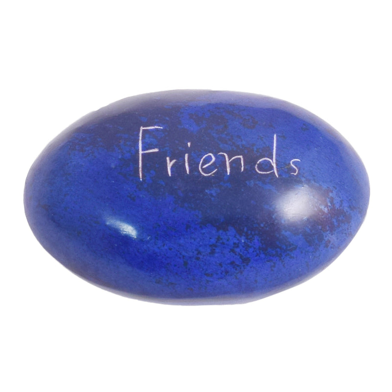 Stone Engraved Pebble Paper Weight - Friends