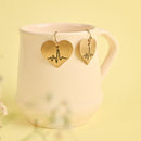 Handcrafted Brass Heart Shaped Earring