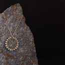 Handcrafted Brass Round Pearl Necklace