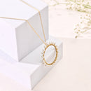 Handcrafted Brass Round Pearl Necklace