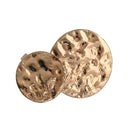 Handcrafted Two Disc Brass Hammered Finger Ring