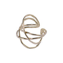 Handcrafted Brass Finger Ring Crossover Design