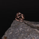 Handcrafted Copper Geometric Finger Ring