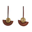 Handcrafted Copper Spiral Design Earring