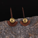 Handcrafted Copper Spiral Design Earring