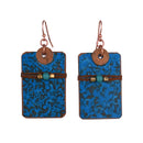 Handcrafted Copper Rectangular Earring
