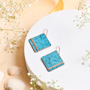 Handcrafted Copper Rhombus Design Earring