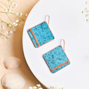 Handcrafted Copper Rhombus Design Earring