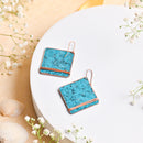 Handcrafted Copper Rhombus Design Earring