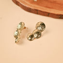 Handcrafted Brass Stud Earring