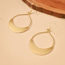 Handcrafted Brass Oval Shaped Earring