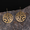 Handcrafted Tree Design Brass Earring