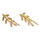 Handcrafted Brass Leaf Earring