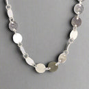 Handcrafted Silver Round Beads Neckpiece