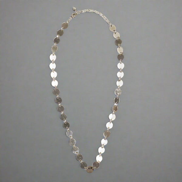 Handcrafted Silver Round Beads Neckpiece