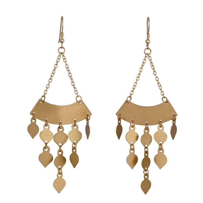 Handcrafted Brass Hanging Earring