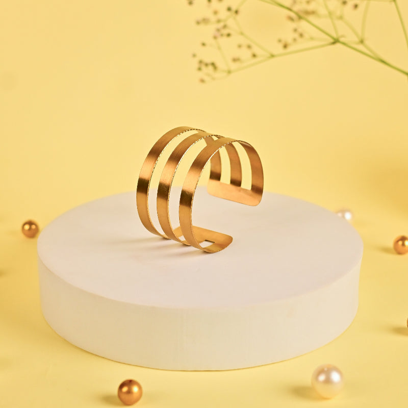 Handcrafted Brass Three Layered Handcuff