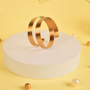 Handcrafted Brass Two Layered Hammered Handcuff